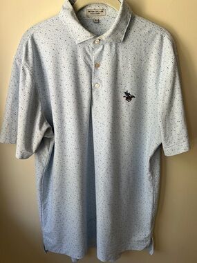 Sleepy Hollow Country Club NY Peter Millar Sumer Comfort Golf Polo Shirt Size M